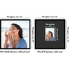 image:imageAmericanflat 18x24 Poster Frame  Matted to 8x10  Slim Molding  Black  Polished plexiglass front hangs vertical or horizontal sawtooth hangers included secure turntab backingBlack