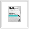 image:imageAmericanflat 18x24 Poster Frame  Matted to 8x10  Slim Molding  Black  Polished plexiglass front hangs vertical or horizontal sawtooth hangers included secure turntab backingWhite