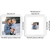 image:imageAmericanflat 18x24 Poster Frame  Matted to 8x10  Slim Molding  Black  Polished plexiglass front hangs vertical or horizontal sawtooth hangers included secure turntab backingWhite