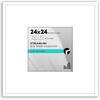image:imageAmericanflat 18x24 Poster Frame  Matted to 8x10  Slim Molding  Black  Polished plexiglass front hangs vertical or horizontal sawtooth hangers included secure turntab backingWhite