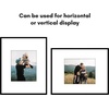 image:imageAmericanflat 18x24 Poster Frame  Matted to 8x10  Slim Molding  Black  Polished plexiglass front hangs vertical or horizontal sawtooth hangers included secure turntab backingBlack