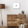 image:imageAmericanflat 18x24 Poster Frame  Matted to 8x10  Slim Molding  Black  Polished plexiglass front hangs vertical or horizontal sawtooth hangers included secure turntab backingWhite