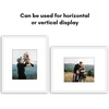 image:imageAmericanflat 18x24 Poster Frame  Matted to 8x10  Slim Molding  Black  Polished plexiglass front hangs vertical or horizontal sawtooth hangers included secure turntab backingWhite