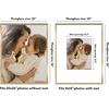 image:imageAmericanflat 18x24 Poster Frame  Matted to 8x10  Slim Molding  Black  Polished plexiglass front hangs vertical or horizontal sawtooth hangers included secure turntab backingGold