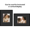 image:imageAmericanflat 18x24 Poster Frame  Matted to 8x10  Slim Molding  Black  Polished plexiglass front hangs vertical or horizontal sawtooth hangers included secure turntab backingBlack