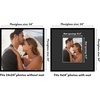 image:imageAmericanflat 18x24 Poster Frame  Matted to 8x10  Slim Molding  Black  Polished plexiglass front hangs vertical or horizontal sawtooth hangers included secure turntab backingBlack