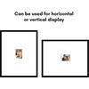 image:imageAmericanflat 18x24 Poster Frame  Matted to 8x10  Slim Molding  Black  Polished plexiglass front hangs vertical or horizontal sawtooth hangers included secure turntab backingBlack