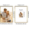 image:imageAmericanflat 18x24 Poster Frame  Matted to 8x10  Slim Molding  Black  Polished plexiglass front hangs vertical or horizontal sawtooth hangers included secure turntab backingGold