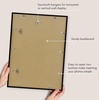 image:imageAmericanflat 18x24 Poster Frame  Matted to 8x10  Slim Molding  Black  Polished plexiglass front hangs vertical or horizontal sawtooth hangers included secure turntab backingBlack