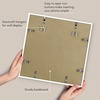 image:imageAmericanflat 18x24 Poster Frame  Matted to 8x10  Slim Molding  Black  Polished plexiglass front hangs vertical or horizontal sawtooth hangers included secure turntab backingWhite