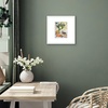 image:imageAmericanflat 18x24 Poster Frame  Matted to 8x10  Slim Molding  Black  Polished plexiglass front hangs vertical or horizontal sawtooth hangers included secure turntab backingWhite