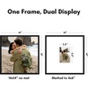 image:imageAmericanflat 18x24 Poster Frame  Matted to 8x10  Slim Molding  Black  Polished plexiglass front hangs vertical or horizontal sawtooth hangers included secure turntab backingBlack