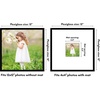 image:imageAmericanflat 18x24 Poster Frame  Matted to 8x10  Slim Molding  Black  Polished plexiglass front hangs vertical or horizontal sawtooth hangers included secure turntab backingBlack