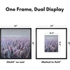 image:imageAmericanflat 18x24 Poster Frame  Matted to 8x10  Slim Molding  Black  Polished plexiglass front hangs vertical or horizontal sawtooth hangers included secure turntab backingBlack