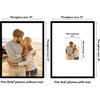 image:imageAmericanflat 18x24 Poster Frame  Matted to 8x10  Slim Molding  Black  Polished plexiglass front hangs vertical or horizontal sawtooth hangers included secure turntab backingBlack