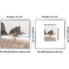 image:imageAmericanflat 18x24 Poster Frame  Matted to 8x10  Slim Molding  Black  Polished plexiglass front hangs vertical or horizontal sawtooth hangers included secure turntab backingSilver