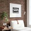 image:imageAmericanflat 18x24 Poster Frame  Matted to 8x10  Slim Molding  Black  Polished plexiglass front hangs vertical or horizontal sawtooth hangers included secure turntab backingWhite