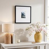 image:imageAmericanflat 18x24 Poster Frame  Matted to 8x10  Slim Molding  Black  Polished plexiglass front hangs vertical or horizontal sawtooth hangers included secure turntab backingBlack