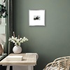 image:imageAmericanflat 18x24 Poster Frame  Matted to 8x10  Slim Molding  Black  Polished plexiglass front hangs vertical or horizontal sawtooth hangers included secure turntab backingSilver