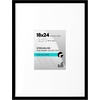 image:imageAmericanflat 18x24 Poster Frame  Matted to 8x10  Slim Molding  Black  Polished plexiglass front hangs vertical or horizontal sawtooth hangers included secure turntab backingBlack