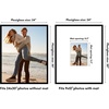 image:imageAmericanflat 18x24 Poster Frame  Matted to 8x10  Slim Molding  Black  Polished plexiglass front hangs vertical or horizontal sawtooth hangers included secure turntab backingBlack