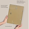 image:imageAmericanflat 18x24 Poster Frame  Matted to 8x10  Slim Molding  Black  Polished plexiglass front hangs vertical or horizontal sawtooth hangers included secure turntab backingWhite
