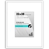 image:imageAmericanflat 18x24 Poster Frame  Matted to 8x10  Slim Molding  Black  Polished plexiglass front hangs vertical or horizontal sawtooth hangers included secure turntab backingWhite