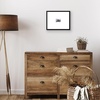 image:imageAmericanflat 18x24 Poster Frame  Matted to 8x10  Slim Molding  Black  Polished plexiglass front hangs vertical or horizontal sawtooth hangers included secure turntab backingBlack
