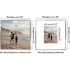 image:imageAmericanflat 18x24 Poster Frame  Matted to 8x10  Slim Molding  Black  Polished plexiglass front hangs vertical or horizontal sawtooth hangers included secure turntab backingSilver
