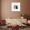 image:imageAmericanflat 18x24 Poster Frame  Matted to 8x10  Slim Molding  Black  Polished plexiglass front hangs vertical or horizontal sawtooth hangers included secure turntab backingWhite
