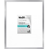 image:imageAmericanflat 18x24 Poster Frame  Matted to 8x10  Slim Molding  Black  Polished plexiglass front hangs vertical or horizontal sawtooth hangers included secure turntab backingSilver