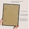 image:imageAmericanflat 18x24 Poster Frame  Matted to 8x10  Slim Molding  Black  Polished plexiglass front hangs vertical or horizontal sawtooth hangers included secure turntab backingBlack