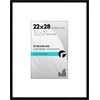 image:imageAmericanflat 18x24 Poster Frame  Matted to 8x10  Slim Molding  Black  Polished plexiglass front hangs vertical or horizontal sawtooth hangers included secure turntab backingBlack