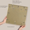 image:imageAmericanflat 18x24 Poster Frame  Matted to 8x10  Slim Molding  Black  Polished plexiglass front hangs vertical or horizontal sawtooth hangers included secure turntab backingGold