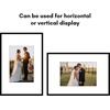 image:imageAmericanflat 18x24 Poster Frame  Matted to 8x10  Slim Molding  Black  Polished plexiglass front hangs vertical or horizontal sawtooth hangers included secure turntab backingBlack