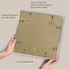 image:imageAmericanflat 18x24 Poster Frame  Matted to 8x10  Slim Molding  Black  Polished plexiglass front hangs vertical or horizontal sawtooth hangers included secure turntab backingSilver
