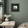 image:imageAmericanflat 18x24 Poster Frame  Matted to 8x10  Slim Molding  Black  Polished plexiglass front hangs vertical or horizontal sawtooth hangers included secure turntab backingBlack