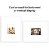 image:imageAmericanflat 18x24 Poster Frame  Matted to 8x10  Slim Molding  Black  Polished plexiglass front hangs vertical or horizontal sawtooth hangers included secure turntab backingWhite