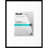 image:imageAmericanflat 18x24 Poster Frame  Matted to 8x10  Slim Molding  Black  Polished plexiglass front hangs vertical or horizontal sawtooth hangers included secure turntab backingBlack