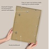 image:imageAmericanflat 18x24 Poster Frame  Matted to 8x10  Slim Molding  Black  Polished plexiglass front hangs vertical or horizontal sawtooth hangers included secure turntab backingGold