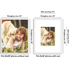 image:imageAmericanflat 18x24 Poster Frame  Matted to 8x10  Slim Molding  Black  Polished plexiglass front hangs vertical or horizontal sawtooth hangers included secure turntab backingWhite