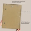 image:imageAmericanflat 18x24 Poster Frame  Matted to 8x10  Slim Molding  Black  Polished plexiglass front hangs vertical or horizontal sawtooth hangers included secure turntab backingGold