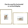 image:imageAmericanflat 18x24 Poster Frame  Matted to 8x10  Slim Molding  Black  Polished plexiglass front hangs vertical or horizontal sawtooth hangers included secure turntab backingGold