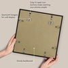 image:imageAmericanflat 18x24 Poster Frame  Matted to 8x10  Slim Molding  Black  Polished plexiglass front hangs vertical or horizontal sawtooth hangers included secure turntab backingBlack