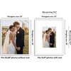 image:imageAmericanflat 18x24 Poster Frame  Matted to 8x10  Slim Molding  Black  Polished plexiglass front hangs vertical or horizontal sawtooth hangers included secure turntab backingWhite