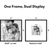 image:imageAmericanflat 18x24 Poster Frame  Matted to 8x10  Slim Molding  Black  Polished plexiglass front hangs vertical or horizontal sawtooth hangers included secure turntab backingBlack