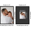 image:imageAmericanflat 18x24 Poster Frame  Matted to 8x10  Slim Molding  Black  Polished plexiglass front hangs vertical or horizontal sawtooth hangers included secure turntab backingBlack