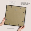 image:imageAmericanflat 18x24 Poster Frame  Matted to 8x10  Slim Molding  Black  Polished plexiglass front hangs vertical or horizontal sawtooth hangers included secure turntab backingBlack