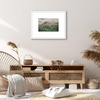 image:imageAmericanflat 18x24 Poster Frame  Matted to 8x10  Slim Molding  Black  Polished plexiglass front hangs vertical or horizontal sawtooth hangers included secure turntab backingWhite