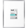 image:imageAmericanflat 18x24 Poster Frame  Matted to 8x10  Slim Molding  Black  Polished plexiglass front hangs vertical or horizontal sawtooth hangers included secure turntab backingSilver